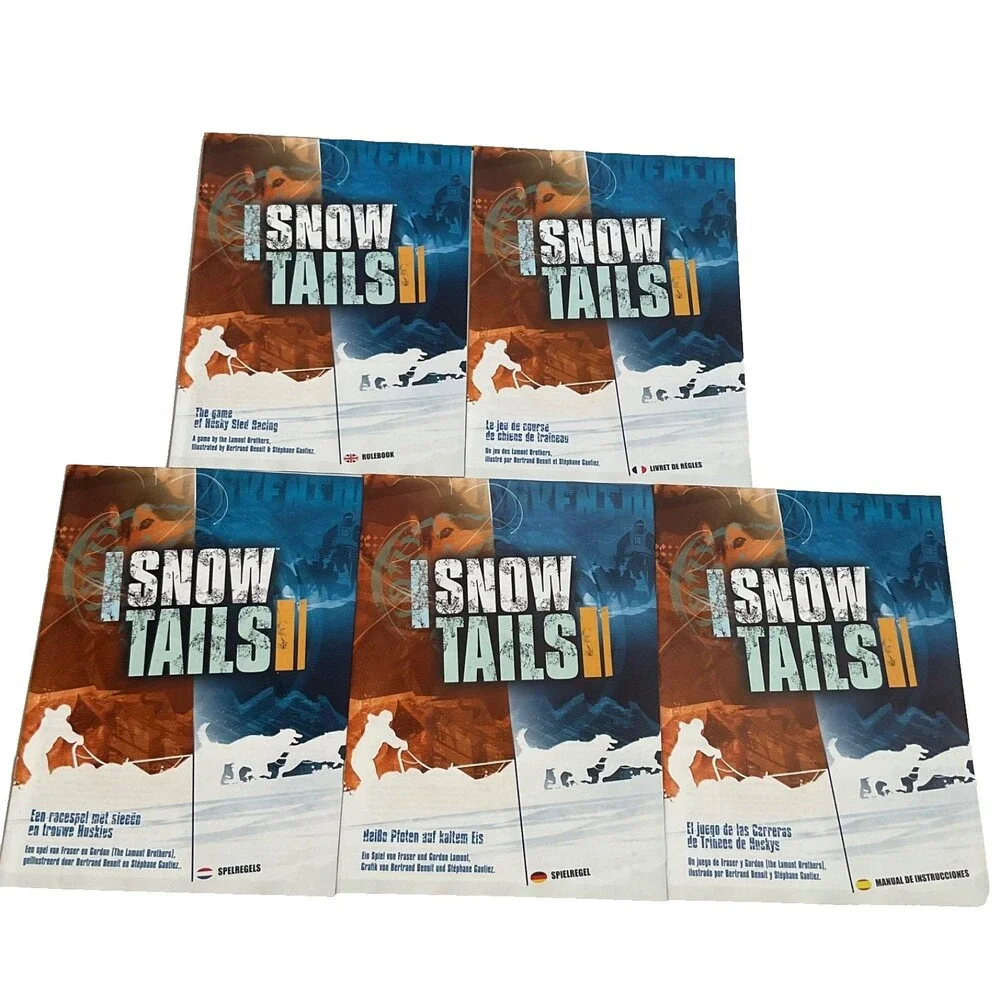 Snow Tails TheSled Racing Board Game Asmodee 2nd Edition 2009 Complete